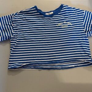 Petit Bateau Blue Striped Tee
